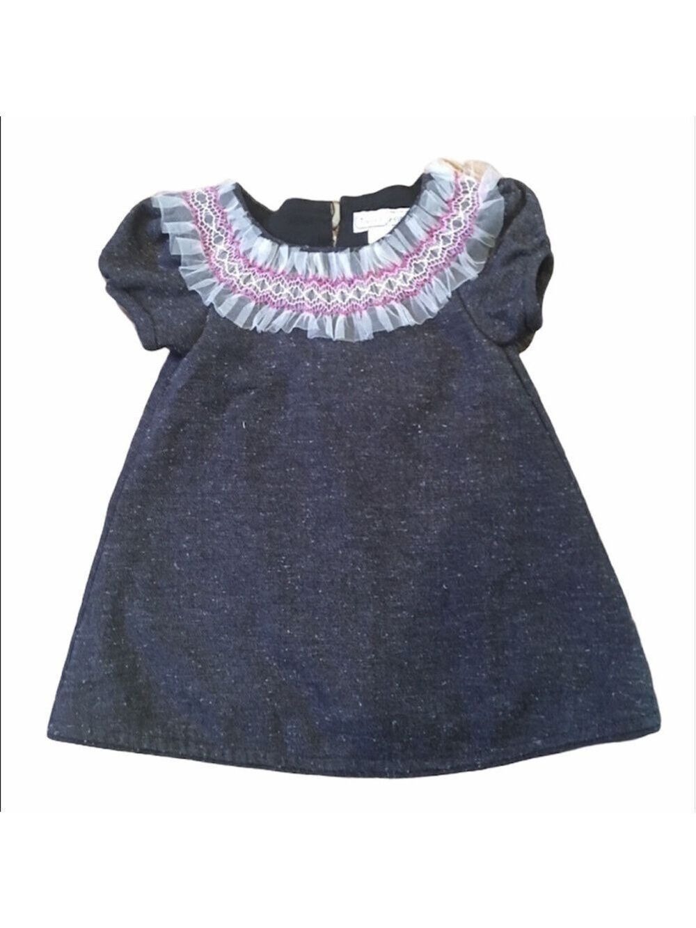 ISABEL GARRETTON Gray Tweed Dress 12-18 months - Picture 2 of 6